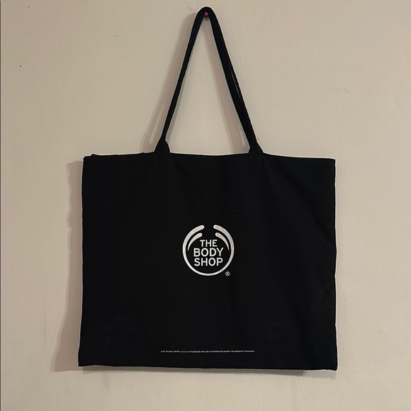 The Body Shop Black Tote with Pink Quote - Picture 2 of 7